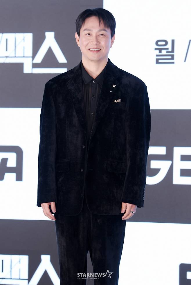 배우 오정세가 10일 서울 구로구 디큐브시티 더세인트에서 진행된 ENA 월화드라마 '클라이맥스' 제작발표회에 참석해 포즈를 취하고 있다. /2026.03.10 /사진=김휘선 hwijpg@