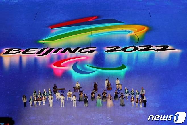 2022년 3월 4일 중국 베이징 국립경기장에서 열린 2022 베이징 동계 패럴림픽 개회식 축하공연. /사진=대한장애인체육회