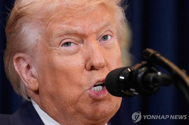 트럼프 대통령 [AP 연합뉴스. 재판매 및 DB 금지]