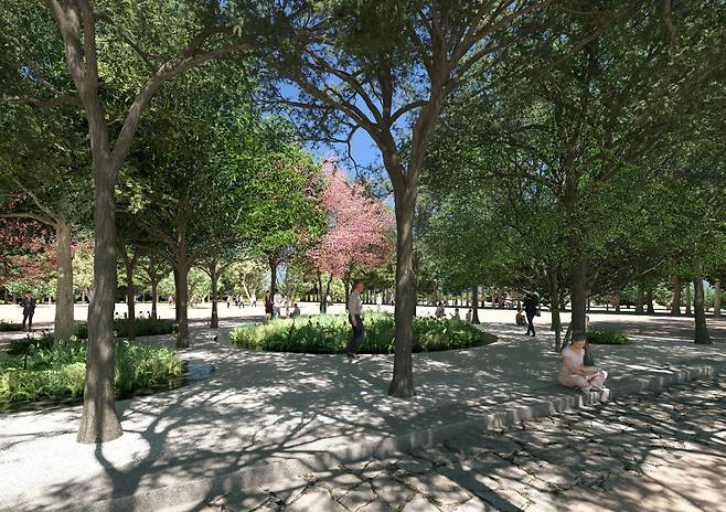 프랑스 조경가 앙리 바바가 참여한 ‘더 가든 오브 이터널 플로우(The garden of eternal flow)’ 조감도.(서울시)