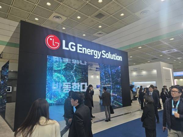 LG에너지솔루션 인터배터리 2026 부스 전경./사진=미디어펜 김동하 기자