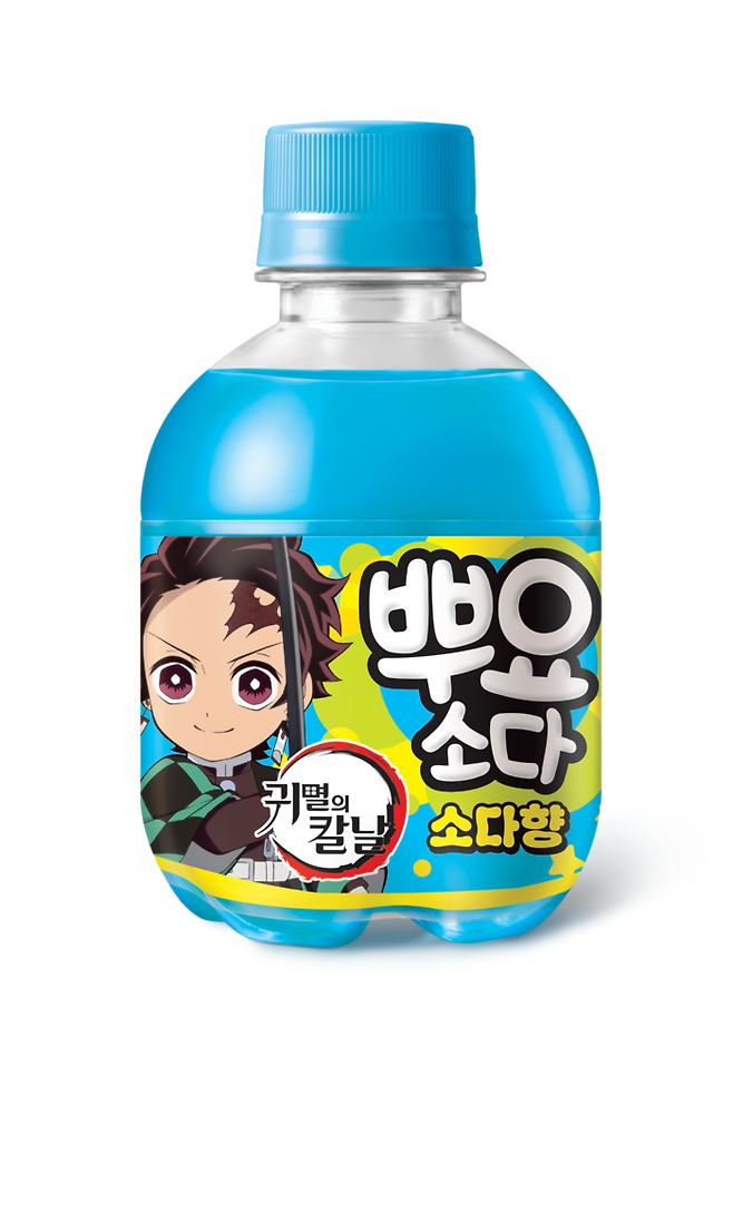 귀멸의칼날 캐릭터와 협업한 팔도 뿌요소다. [팔도 제공]