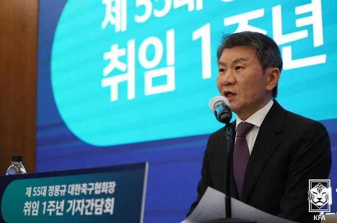 정몽규 대한축구협회장. 사진=대한축구협회