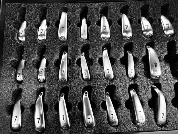 핑의 다양한 시타용 아이언 헤드. 김세영 기자