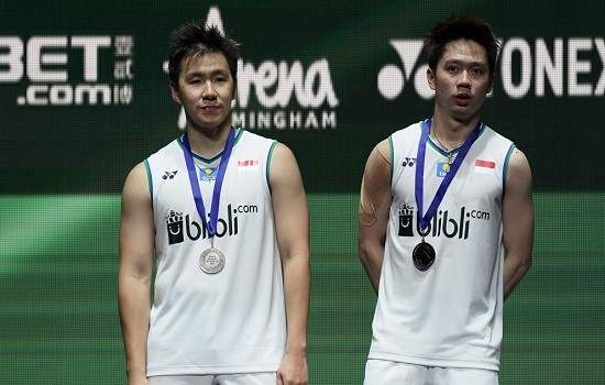인도네시아 배드민턴 남자복식 레전드 마커스 페르날디 기데온(왼쪽)과 케빈 산자야 수카몰. EPA연합뉴스