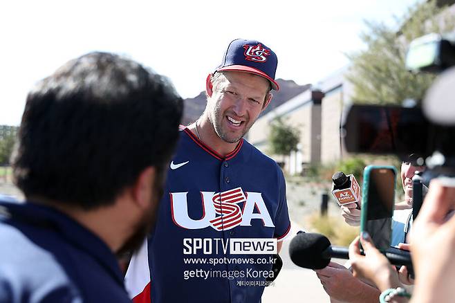 ▲ 은퇴 선언 후 미국 WBC 대표팀에 참가한 클레이튼 커쇼.