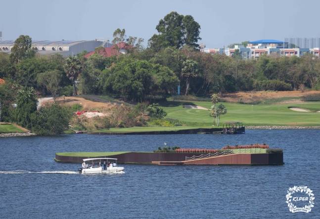 리쥬란 챔피언십 시그니처홀인 17번 홀 그린 모습. /사진=KLPGA 투어 제공