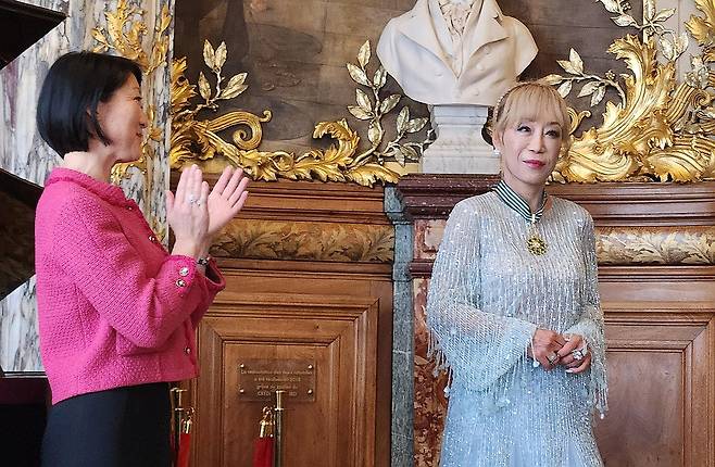 2025년 5월 프랑스 문화예술공로훈장을 받은 조수미 [파리=연합뉴스. 촬영 송진원. 재판매 및 DB 금지]