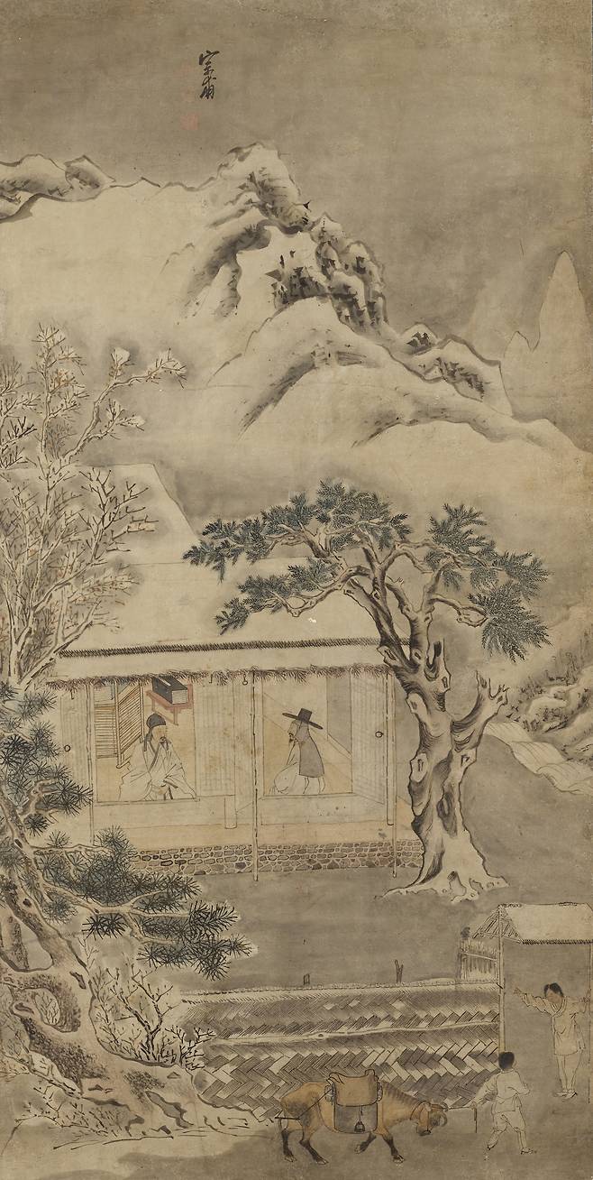 조영석, 설중방우도