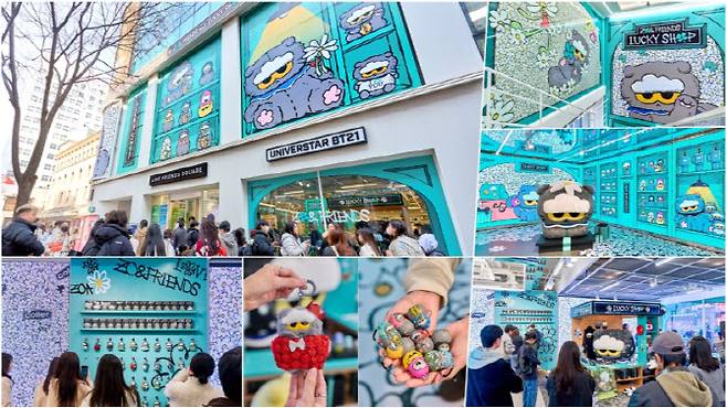 방문객들이 ZO&FRIENDS LUCKY SHOP 팝업을 즐기고 있다.(사진=IPX)