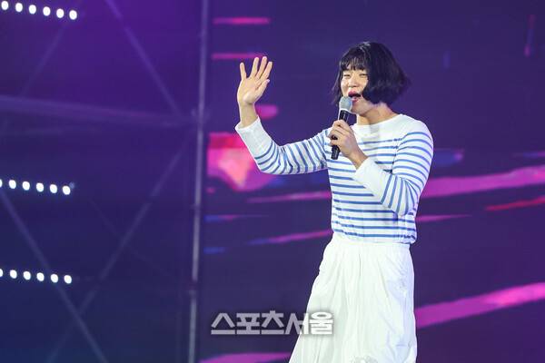 김도영이 하니를 따라한 모습. 사진 | KIA 타이거즈