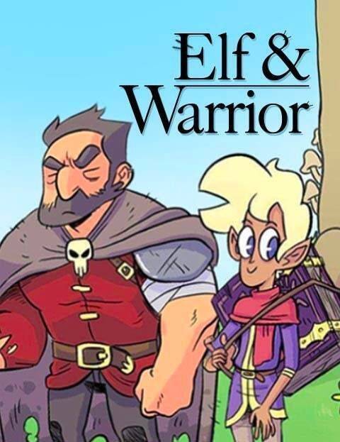 네이버웹툰과 워너 브러더스가 애니메이션으로 개발 중인 '엘프 & 워리어.'