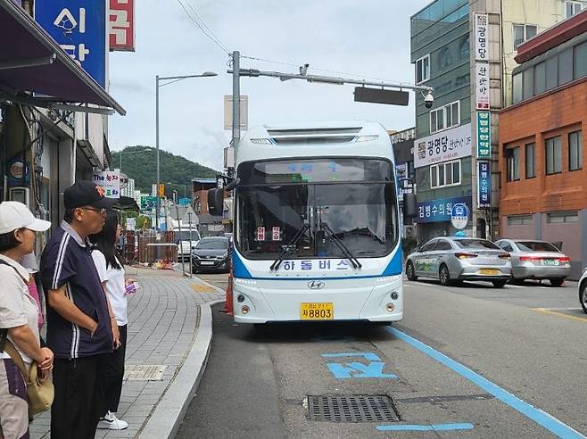 하동군,  100원 하동 버스 사진