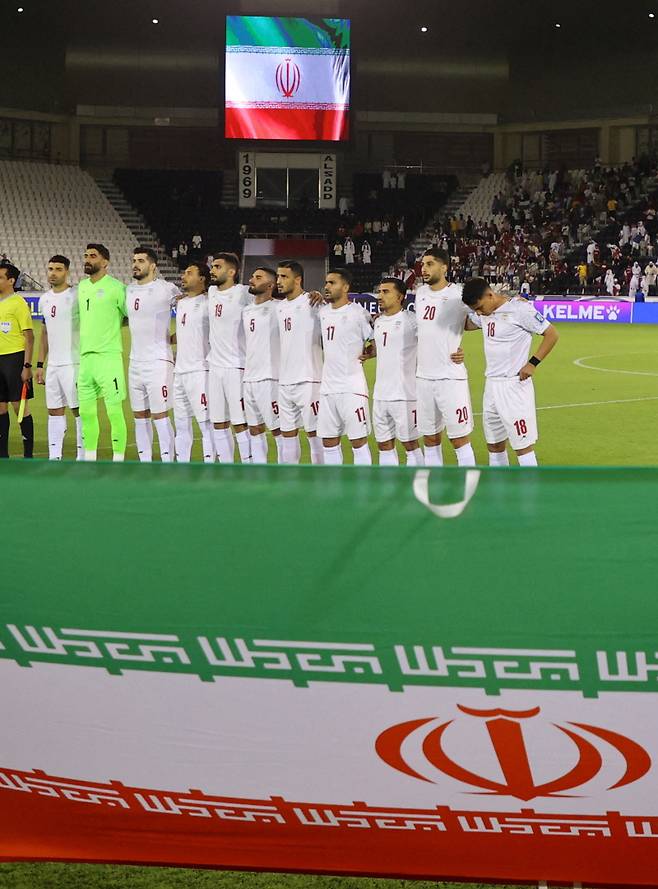 이란 축구대표팀 선수들. 사진=로이터 연합뉴스