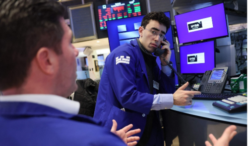 뉴욕증권거래소의 트레이더. (사진=연합뉴스)