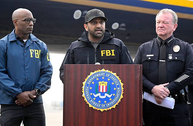 UFC와 훈련 세미나 공동 개최를 발표한 캐시 퍼텔 FBI 국장 [게티이미지]