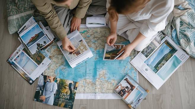 몰디브·유럽·하와이·칸쿤 등 장거리 신혼여행지는 출발 최소 10개월~1년 전 예약이 권장된다. 사진제공|Canva AI