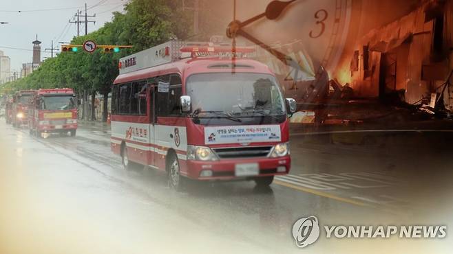 소방 출동 (CG) [연합뉴스TV 제공]