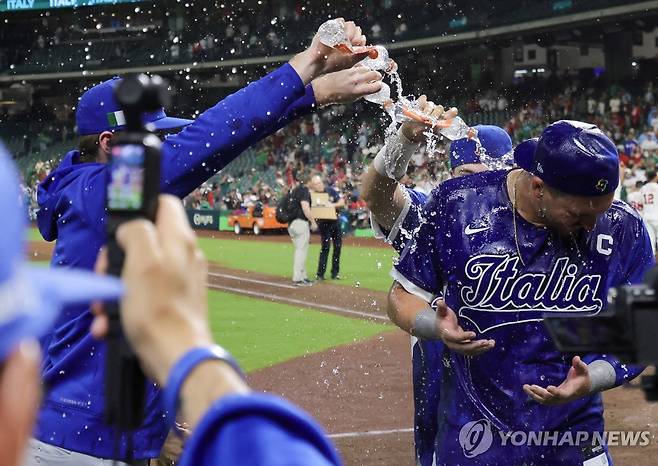 멕시코전에서 홈런 3개를 때린 파스콴티노 [Imagn Images=연합뉴스]