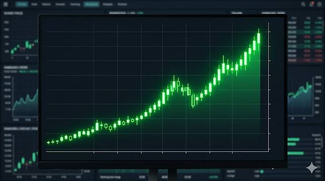 삼성전자 주가 52주 차트 흐름 5만원대에서 19만원대까지 상승 그래프
