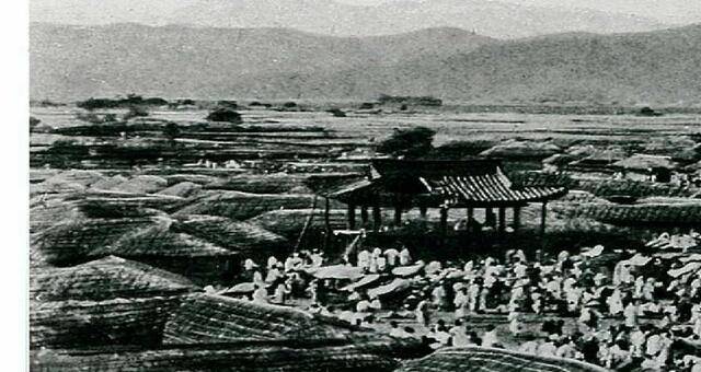 서문시장과 아주 인접한 곳에 위치해 있어 '북후정이 곧 서문시장'이라고도 기록된 1900년대 서문 밖 북후정. 고(故) 정성길 소장, 국채보상운동기념사업회 제공.