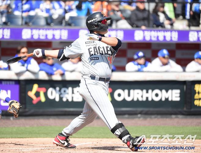 13일 대전 한화생명볼파크에서 열린 KBO리그 시범경기 한화와 삼성의 경기. 타격하고 있는 한화 강백호. 대전=송정헌 기자songs@sportschosun.com/2026.03.13/