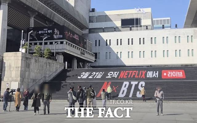 13일 '오승혁의 '현장''은 오는 21일 저녁 8시 BTS 무대가 펼쳐질 서울 광화문 일대를 찾았다. /서울 광화문=오승혁 기자