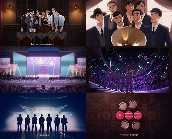 방탄소년단, 신보 ‘아리랑’ 애니메이션 영상 화면 캡처 이미지 (제공: 빅히트 뮤직)