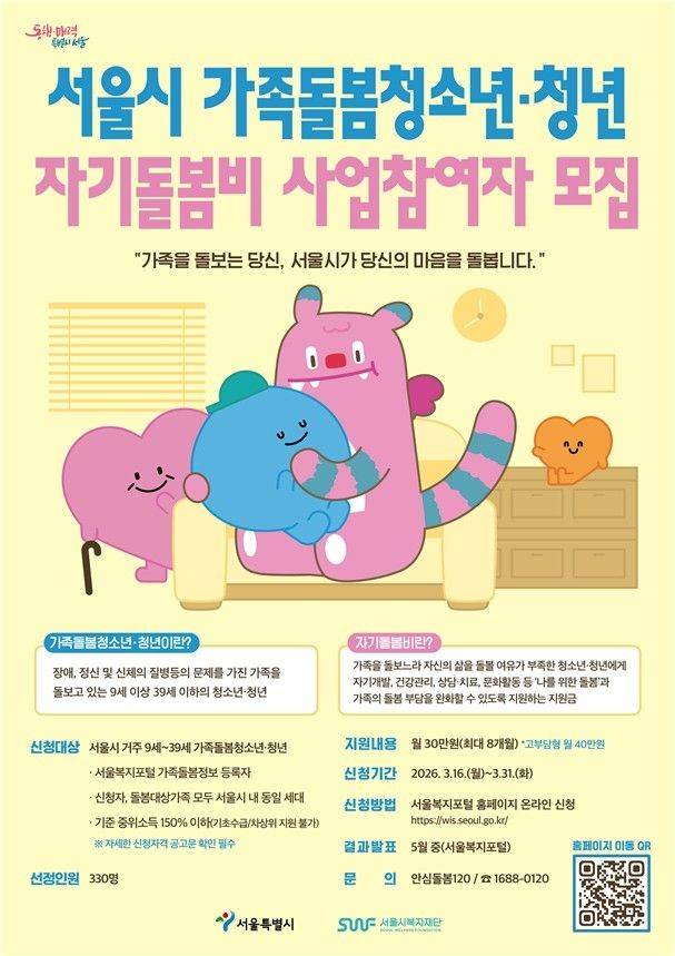 2026년 자기돌봄비 홍보문.ⓒ서울시 제공