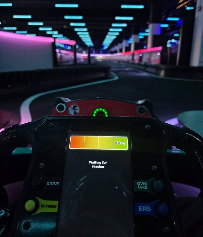 F1 아케이드에서 체험해본 레이싱 카트. 정진호 기자