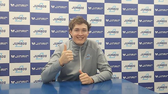 대한항공 아웃사이드 히터 이든 개럿. 인천=김효경 기자