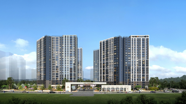 호반써밋 시흥거모 B1블록 투시도. 더피알