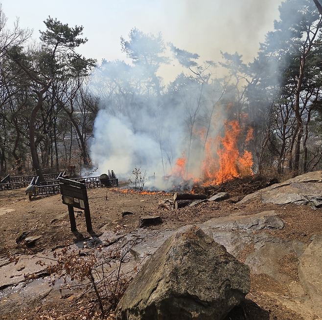 화재현장. [경기소방]