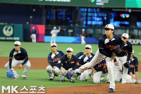 일본 대표팀이 훈련을 진행했다. 사진(美 마이애미)= 김재호 특파원