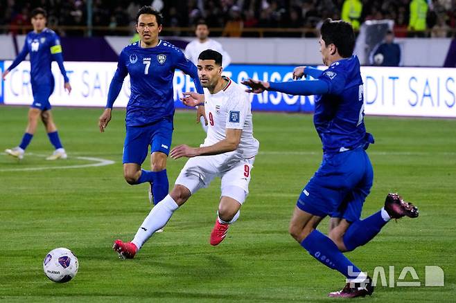 [테헤란=AP/뉴시스] 이란 축구 대표팀의 메흐디 타레미. 2025.03.26.