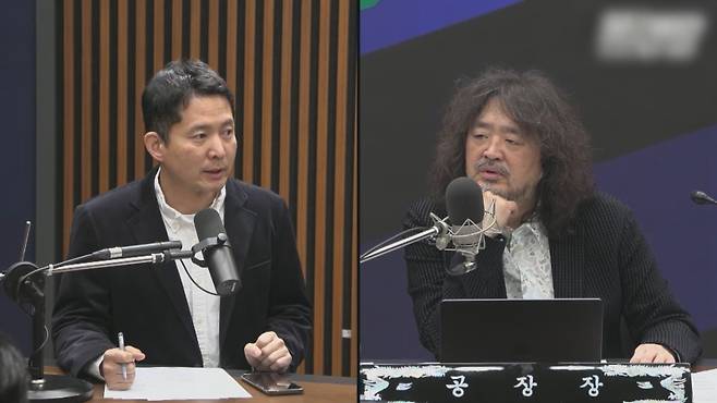 장인수 전 MBC 기자와 김어준 씨