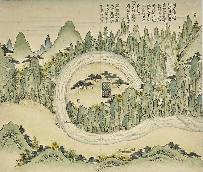 1791년 그려진 월중도 중 청령포도