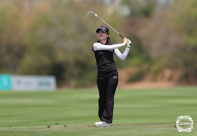 단독 2위에 나선 이예원. 사진 제공=KLPGA