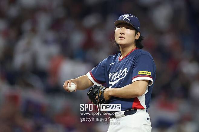 ▲ 한국야구 대표팀 우완투수 곽빈