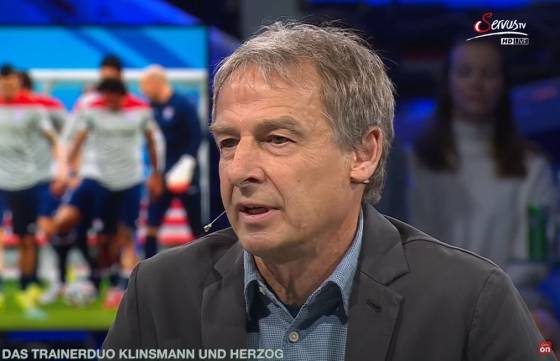 클린스만. /사진=오스트리아 SERVUS TV 유튜브 영상 갈무리