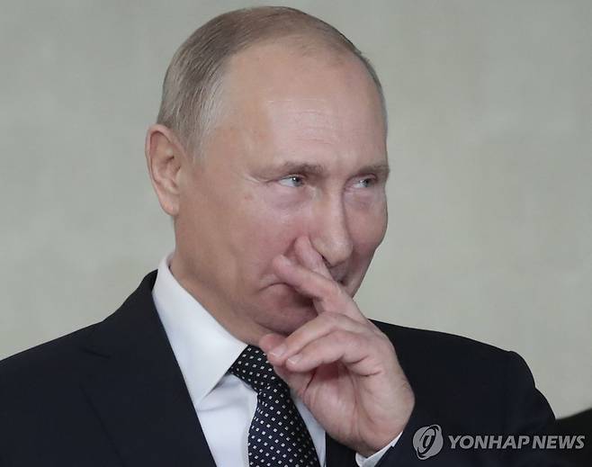 블라디미르 푸틴 러시아 대통령 [EPA 연합뉴스 자료사진. 재판매 및 DB 금지]