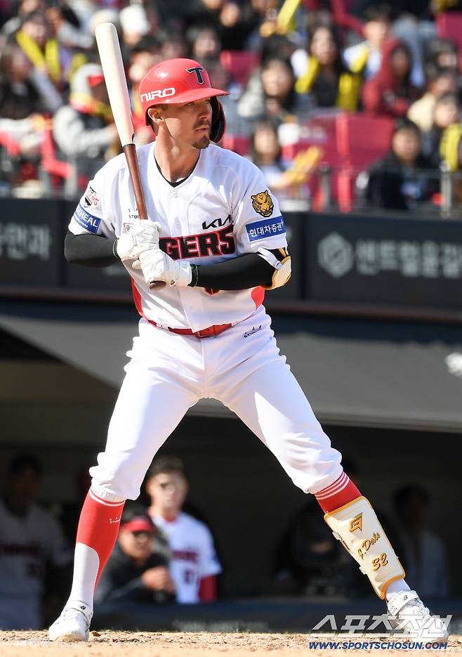 13일 광주 기아챔피언스필드에서 열린 KIA 타이거즈와 SSG 랜더스의 시범경기. KIA 데일이 타격을 하고 있다. 광주=박재만 기자 pjm@sportschosun.com/2026.03.13/