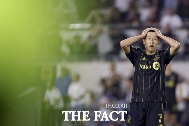 15일 2026 MLS 4라운드 홈경기에서 71분 동안 활약한 손흥민./AP.뉴시스