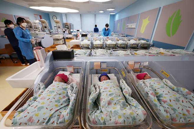 경기 고양시 일산차병원 신생아실. / 뉴스1