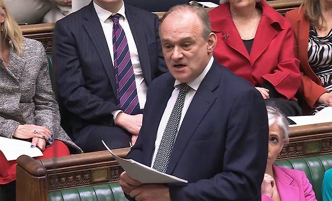 중도 성향의 영국 제2야당 자유민주당의 에드 데이비 대표. /사진=AFP