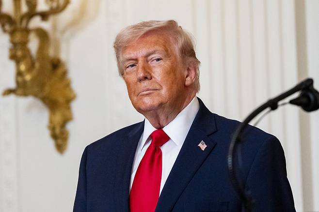 12日（現地時間）、米国ワシントンDCホワイトハウスでドナルド・トランプ米大統領。 [UPI = 연합뉴스]