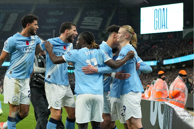 맨체스터 시티 선수들. 사진=AP=연합뉴스 제공