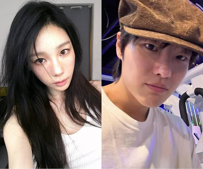 사진=태연, 우즈 각 SNS