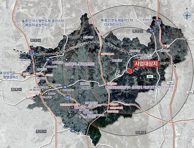 안성시 삼죽 Eco-Fusion Park 일반산단 위치도. <안성시 제공>