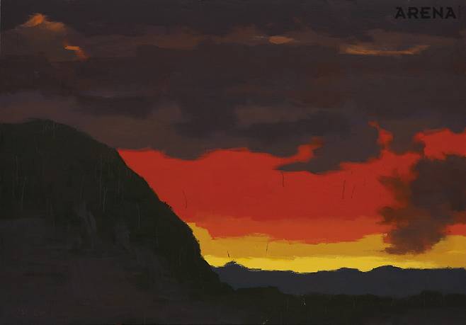 강요배, '장미'의 아침놀, 2021 © 학고재